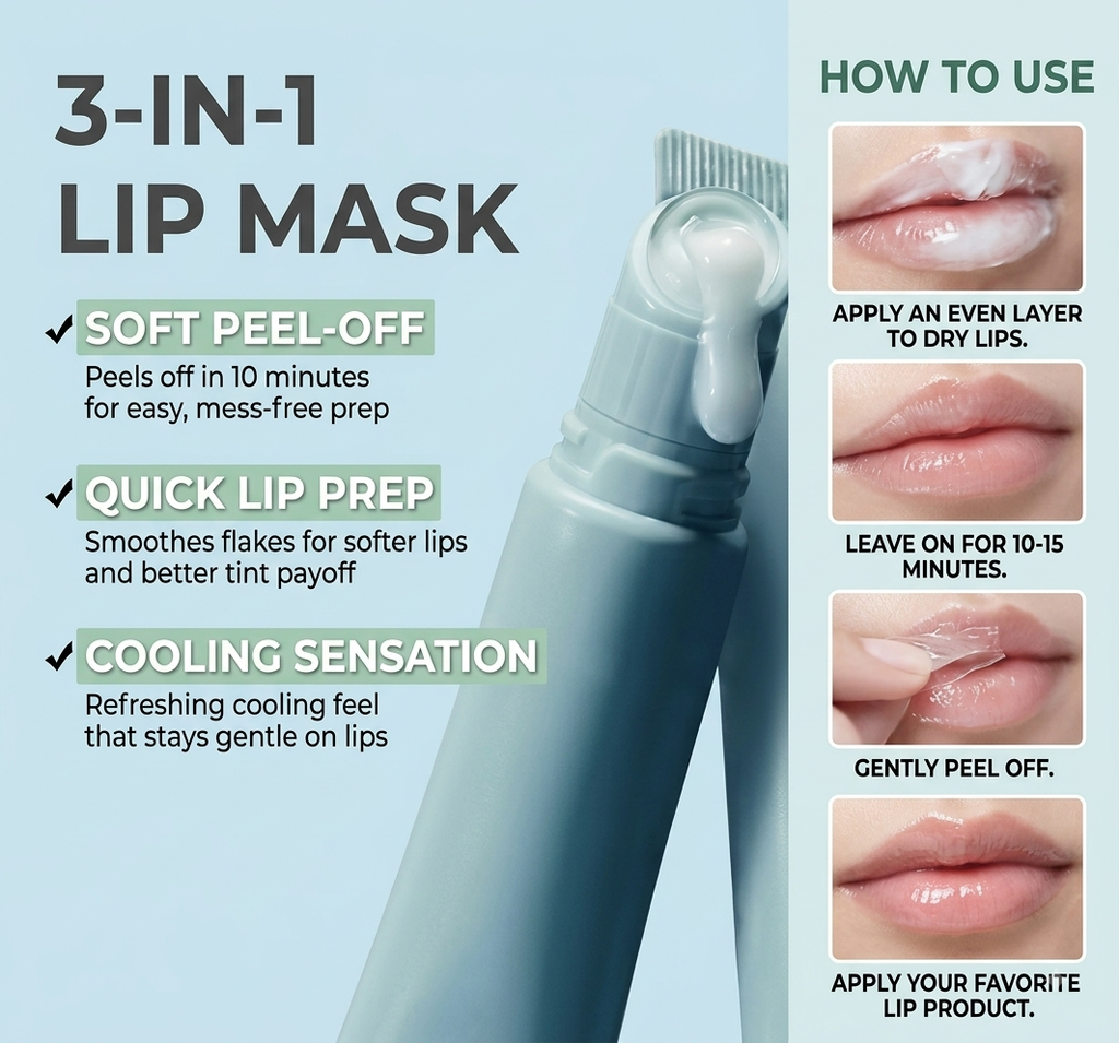 ZOIIÉ Beauty 3-in-1 Soothing Prep Peel-Off Lip Mask