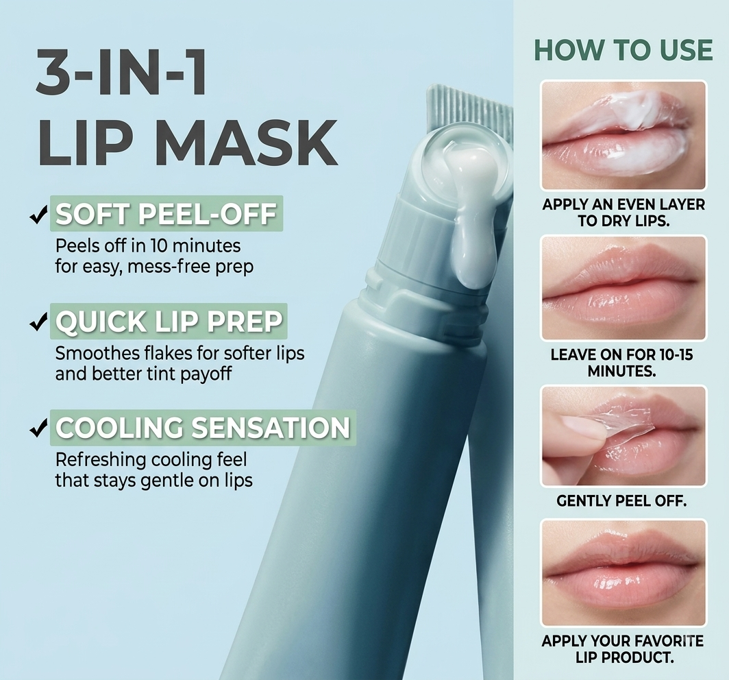 ZOIIÉ Beauty 3-in-1 Soothing Prep Peel-Off Lip Mask